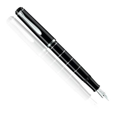 Stylo Plume M215 à Piston Annelé Noir Pelikan