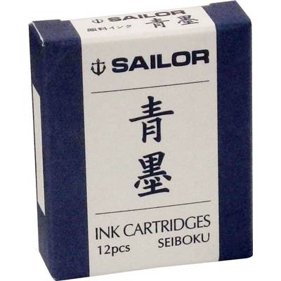 Cartouches Sailor Bleu Black Seiboku