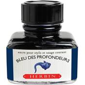 Flacon d'encre Bleu des Profondeurs Herbin