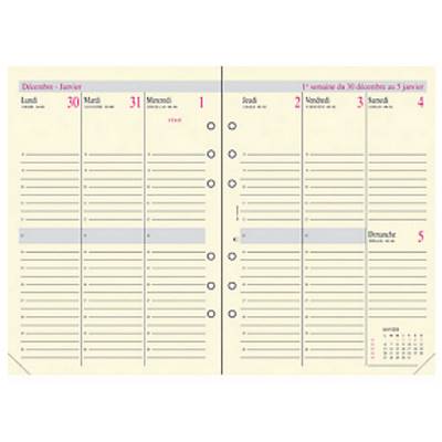Recharge Agenda Semainier A5 Oberthur 2025