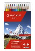 Boite 12 Crayons de Couleur Prismalo Aquarelle Caran d'Ache