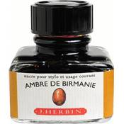 Flacon d'encre Ambre de Birmanie Herbin