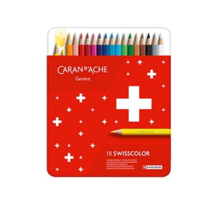 Boite 18 Crayons de Couleur Swiss Color Caran d'Ache