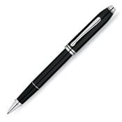 Stylo Cross Townsend Laque noire et Plaqué Rhodium