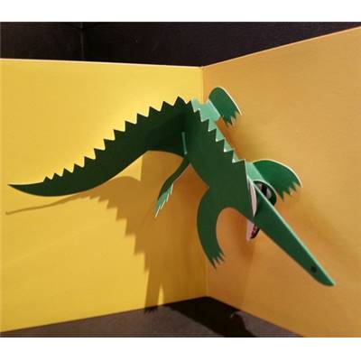 Carte Pop Up Crocodile