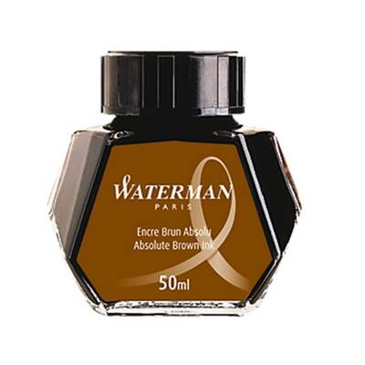 Flacon d'Encre Brun Absolu Waterman