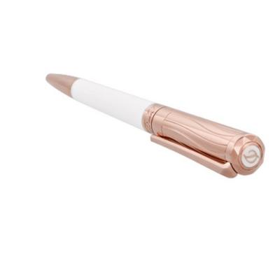 Stylo Bille Liberté Blanc & Or Rose Dupont