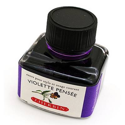 Flacon d'encre Violette Pensée Herbin