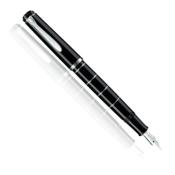 Stylo Plume M215 à Piston Annelé Noir Pelikan