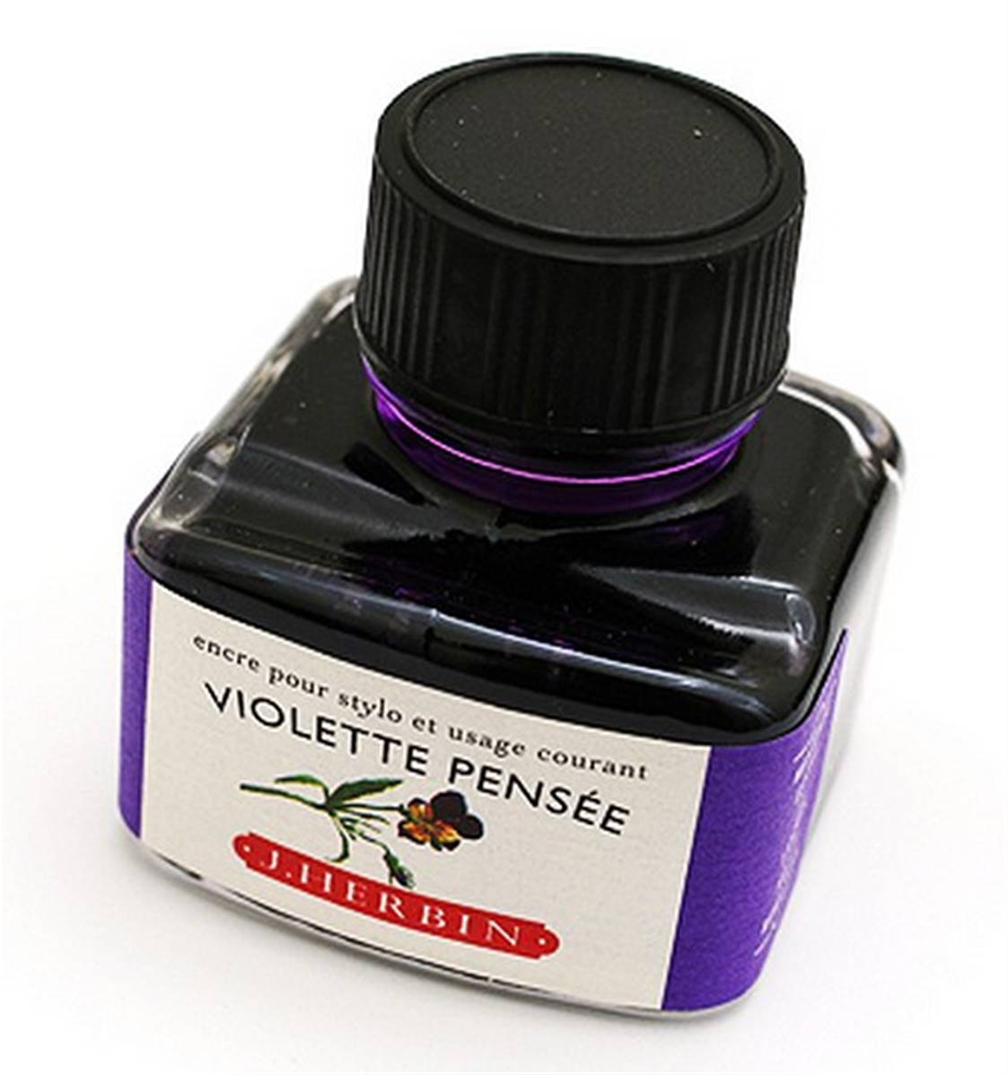 Flacon d'encre Violette Pensée Herbin Herbin en vente sur  stylo-monogram.fr, papeterie en ligne